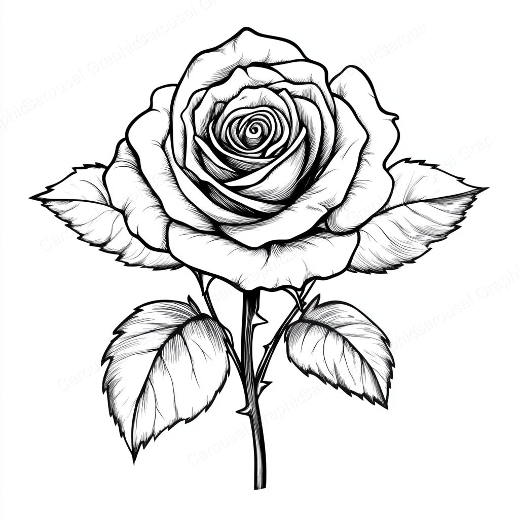 Rose Vector Graphic preview