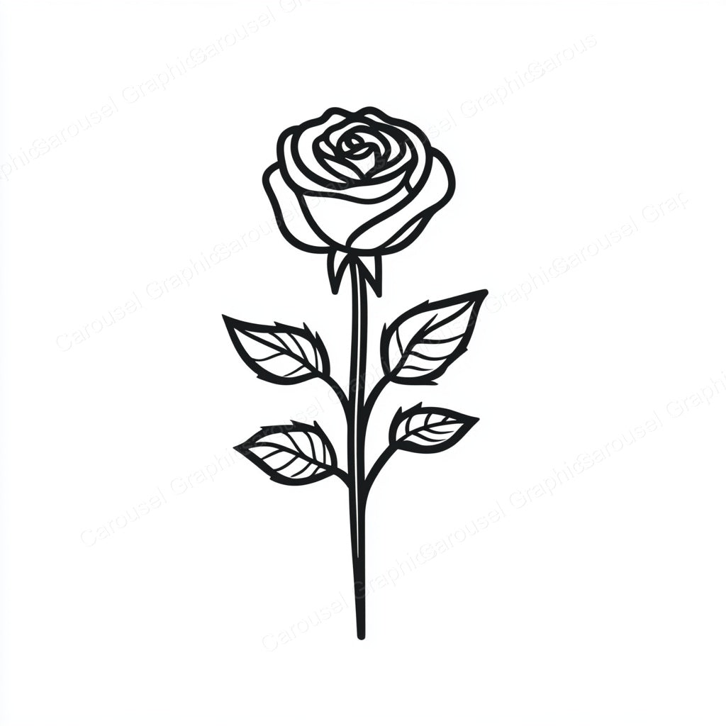 Rose Vector Graphic preview