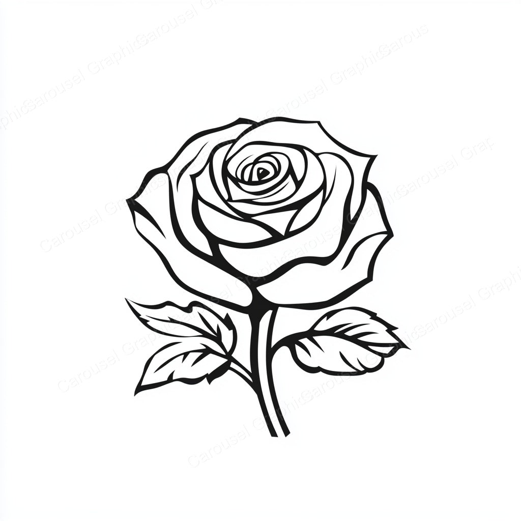 Rose Vector Graphic preview