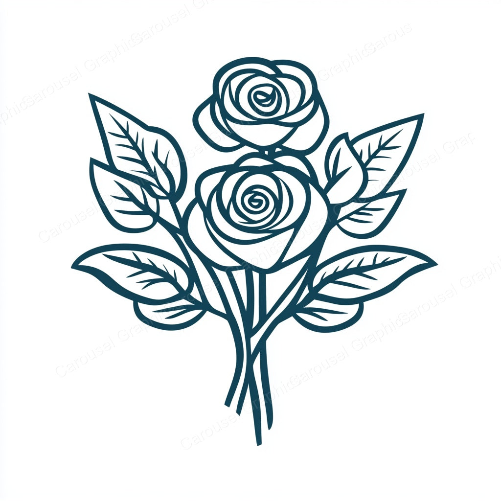Rose Vector Graphic preview