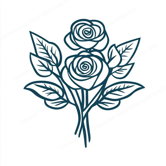 Rose Vector Graphic preview