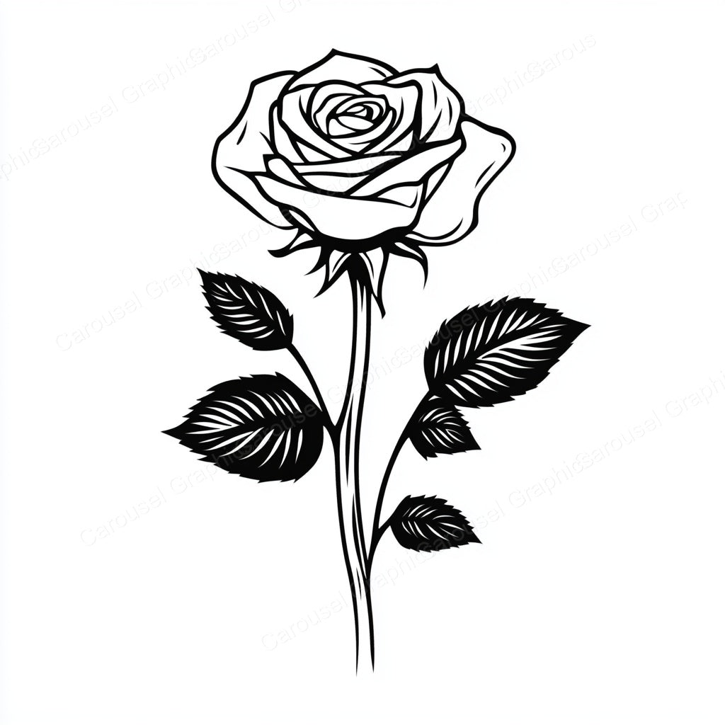 Rose Vector Graphic preview