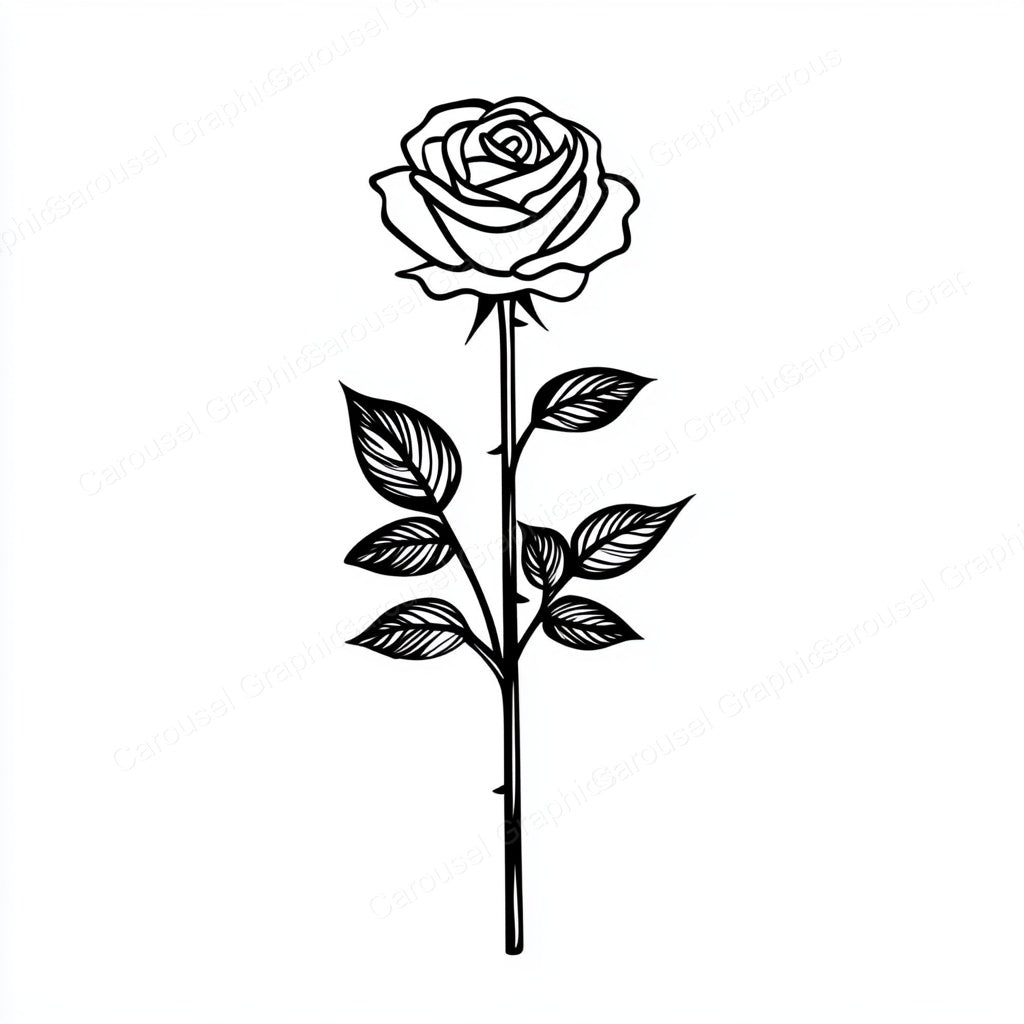 Rose Vector Graphic preview