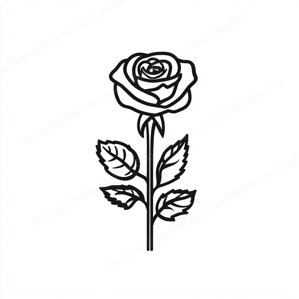Rose Vector Graphic preview