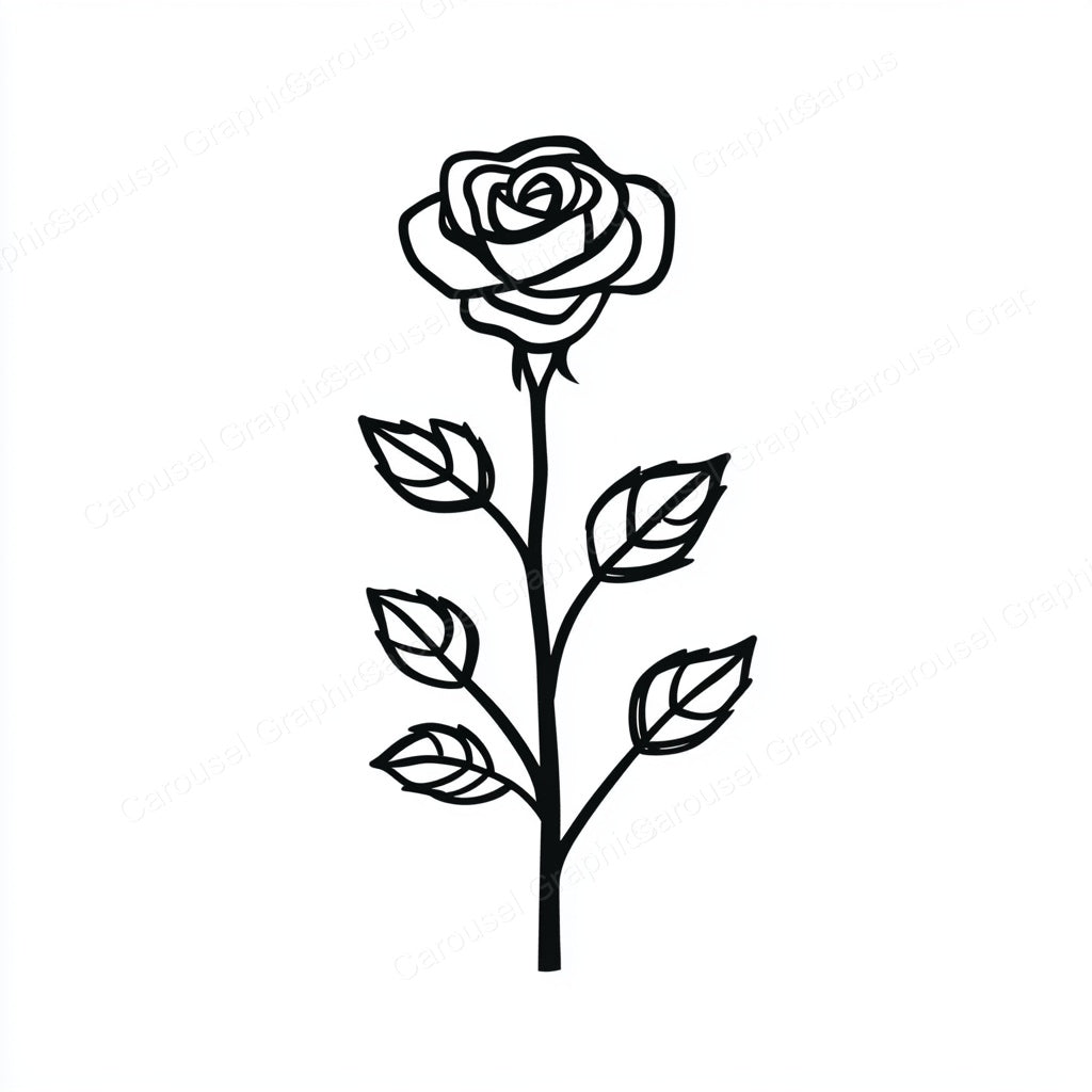 Rose Vector Graphic preview