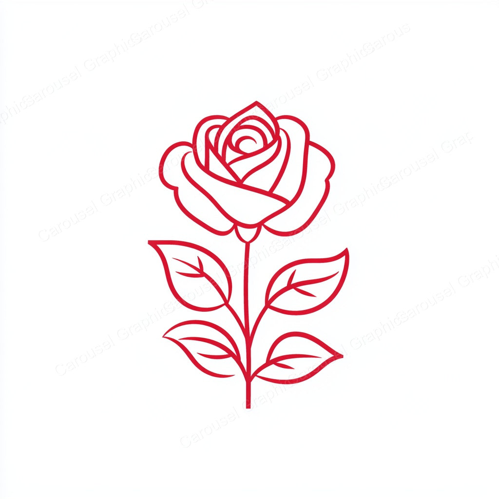 Rose Vector Graphic preview