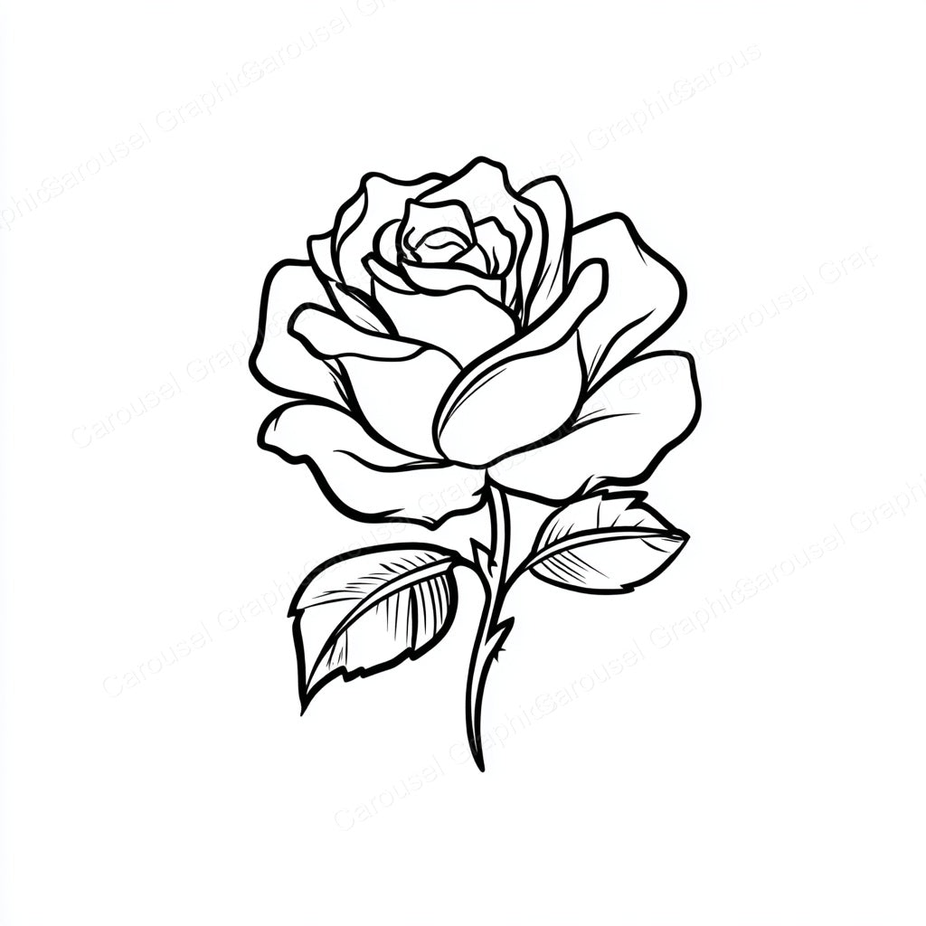 Rose Vector Graphic preview