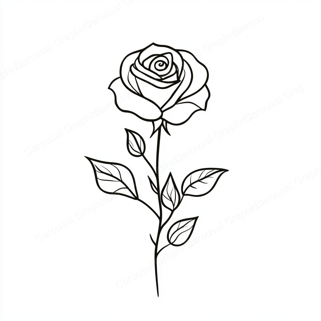 Rose Vector Graphic preview