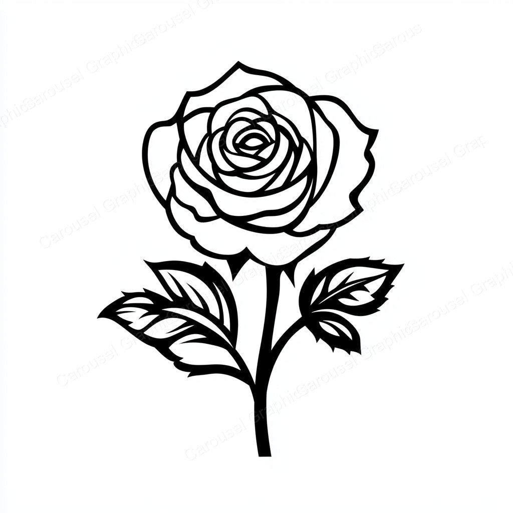 Rose Vector Graphic preview