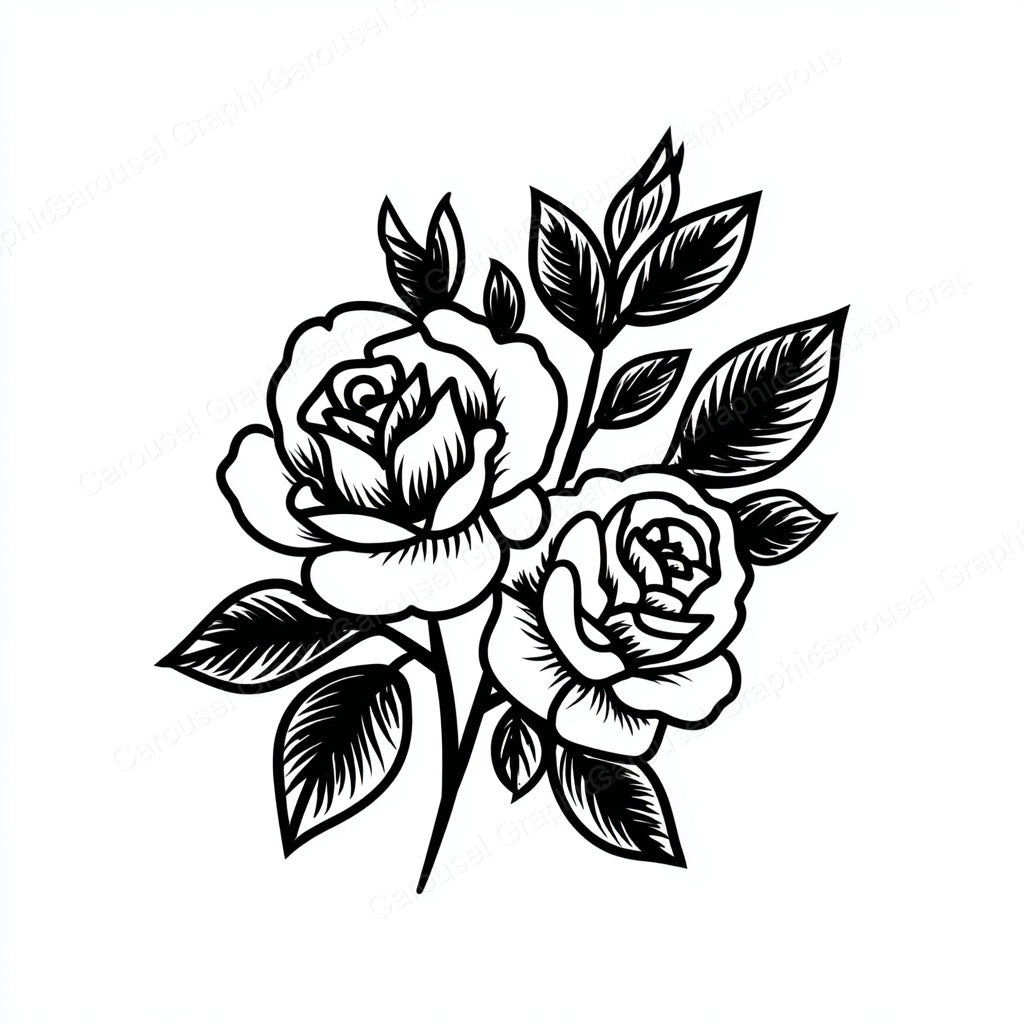 Rose Vector Graphic preview