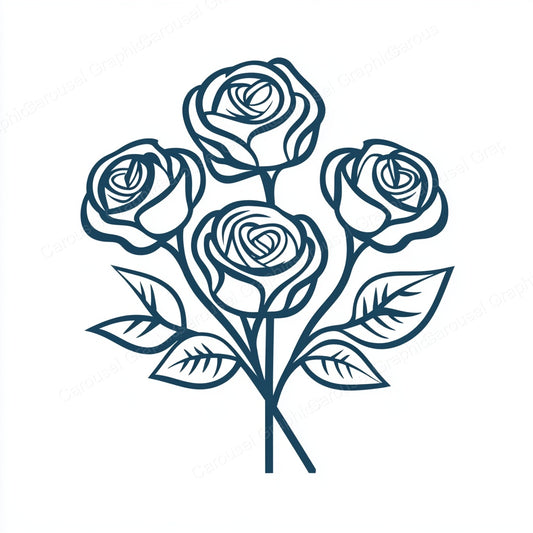 Rose Vector Graphic preview