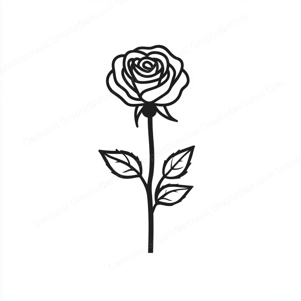 Rose Vector Graphic preview