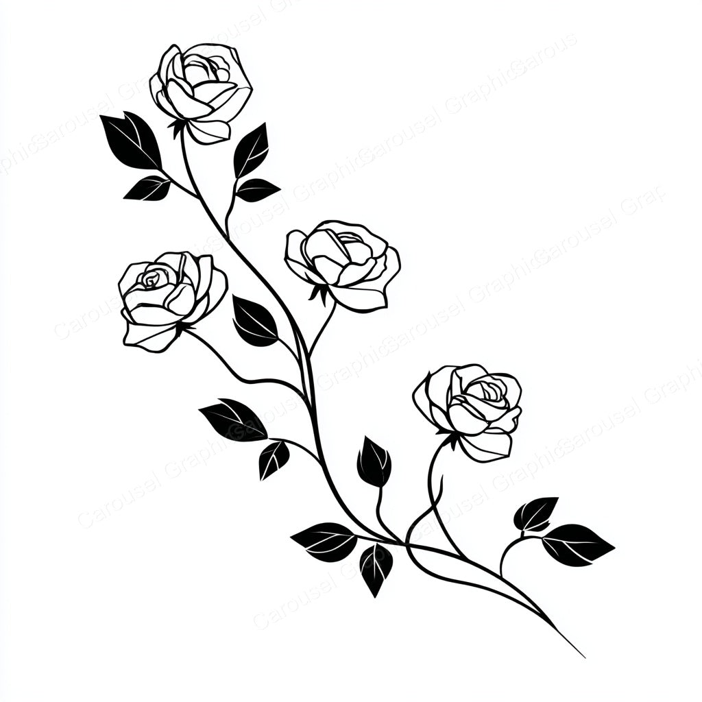 Rose Vector Graphic preview