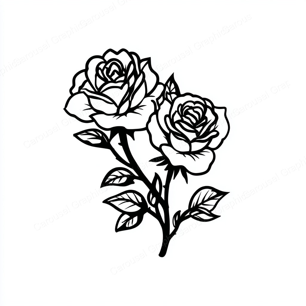 Rose Vector Graphic preview