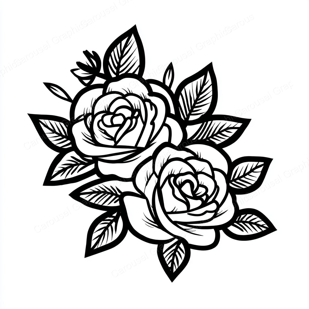 Rose Vector Graphic preview