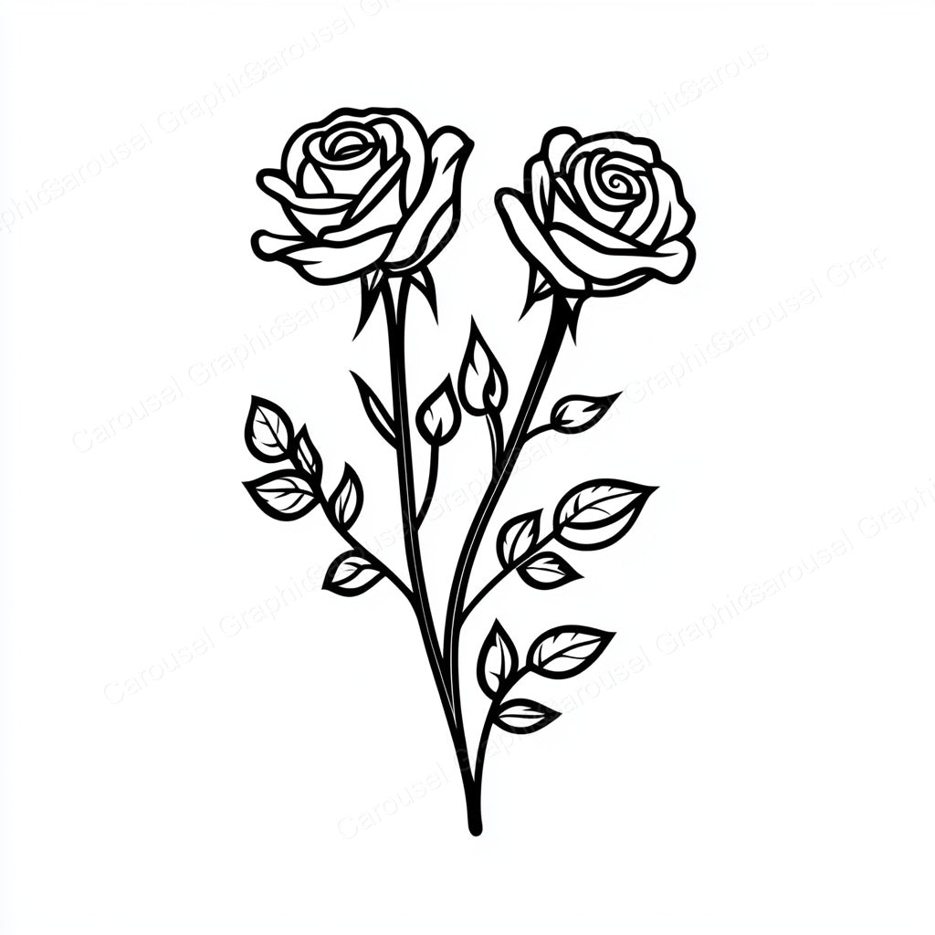 Rose Vector Graphic preview