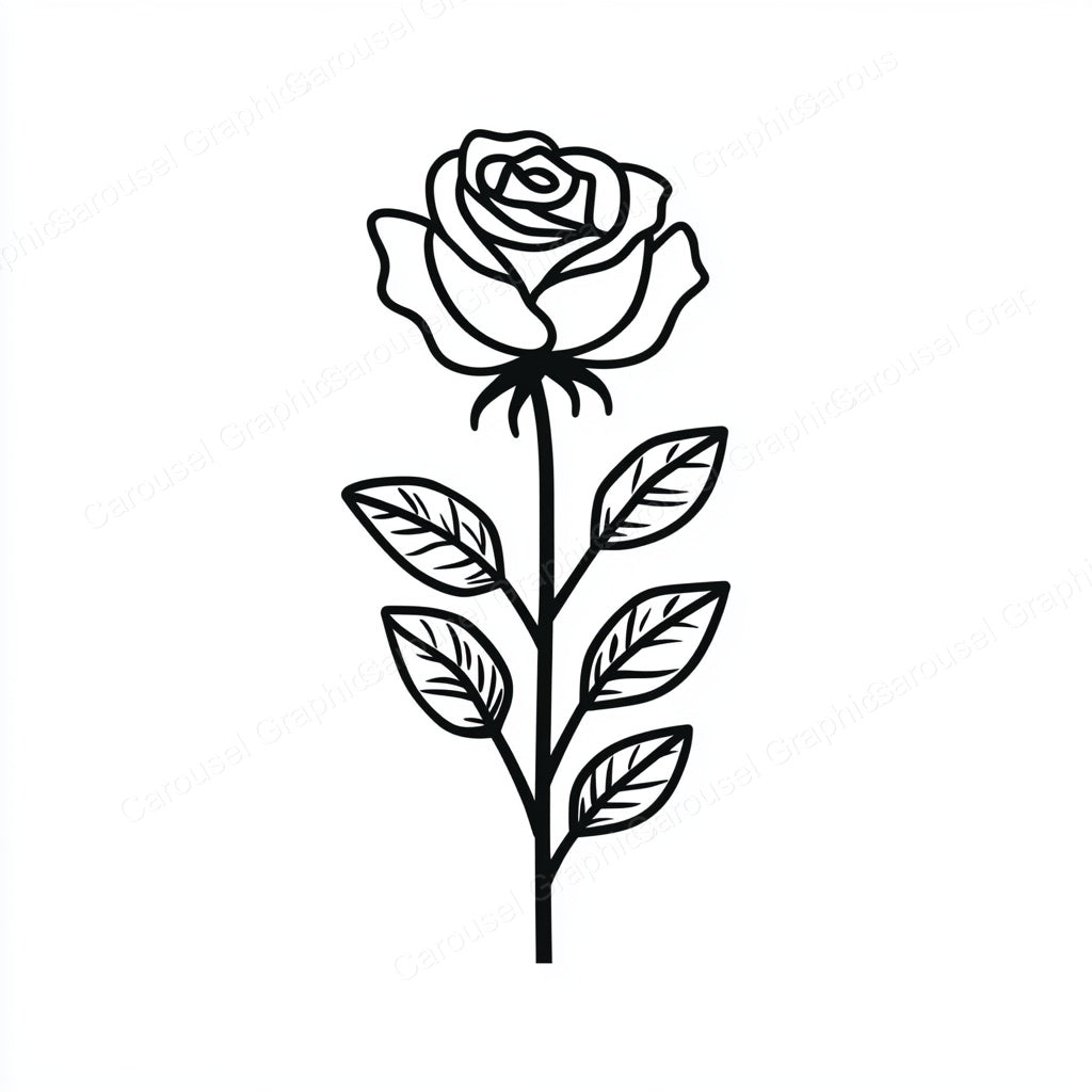 Rose Vector Graphic preview