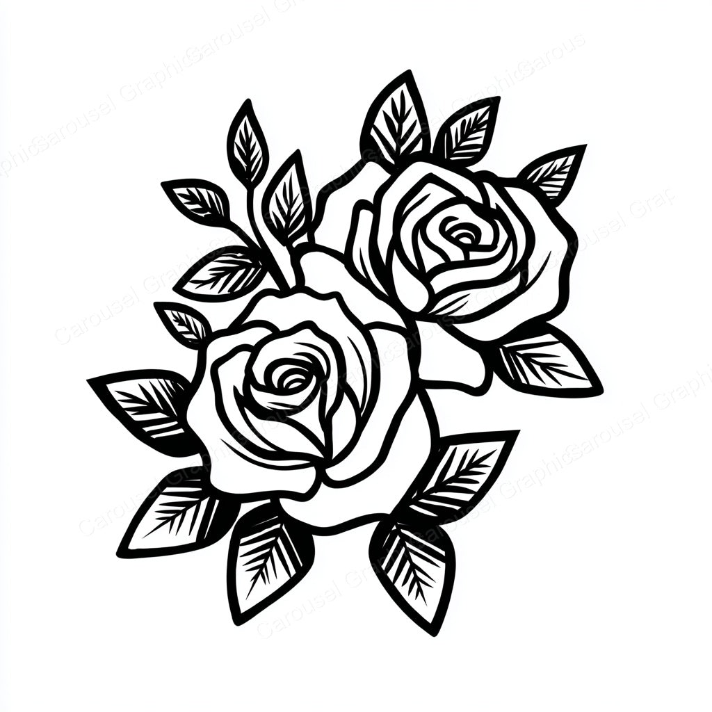 Rose Vector Graphic preview