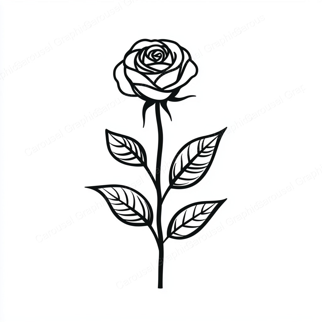 Rose Vector Graphic preview