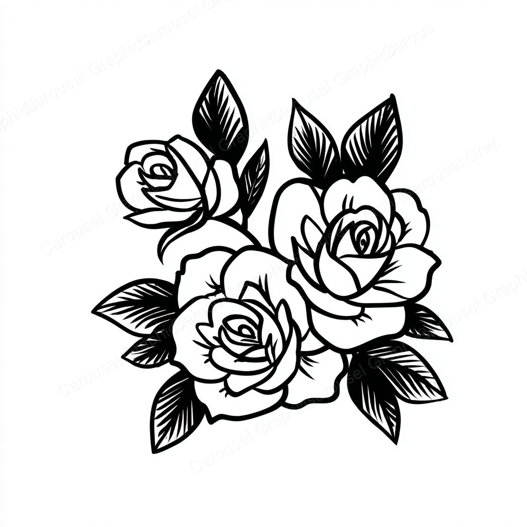 Rose Vector Graphic preview