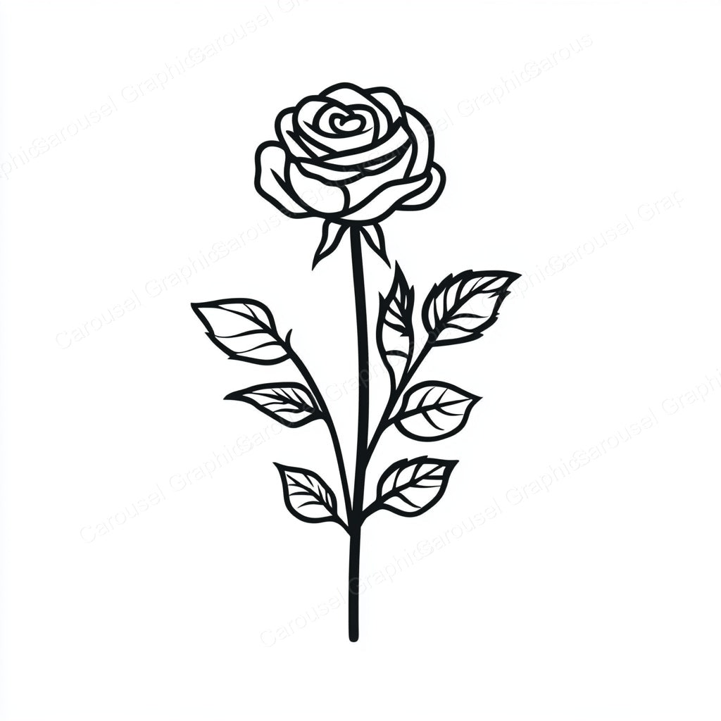 Rose Vector Graphic preview
