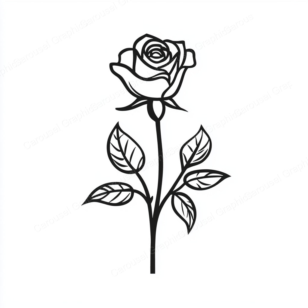 Rose Vector Graphic preview