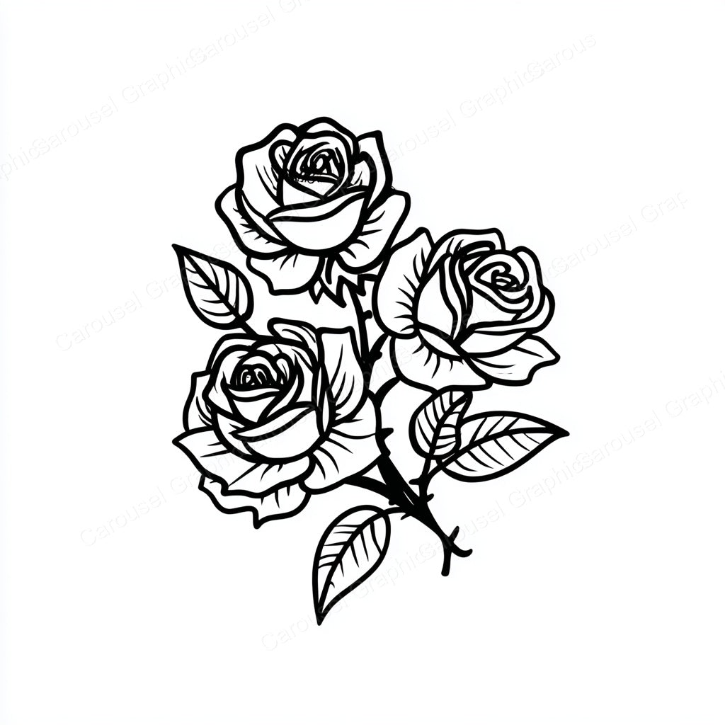 Rose Vector Graphic preview