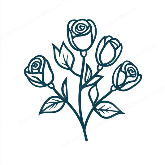 Rose Vector Graphic preview