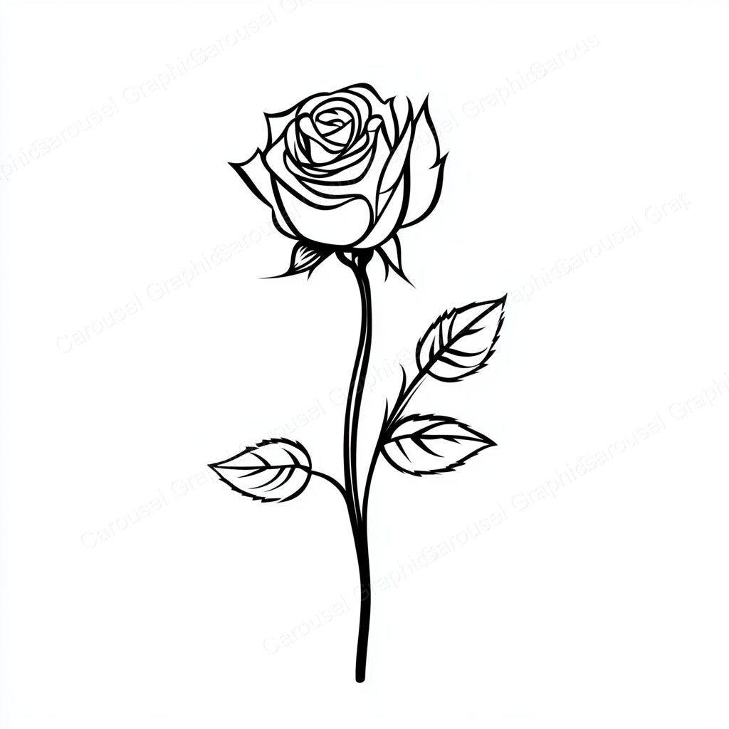 Rose Vector Graphic preview