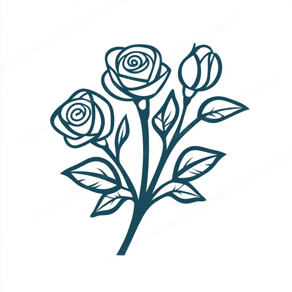 Rose Vector Graphic preview