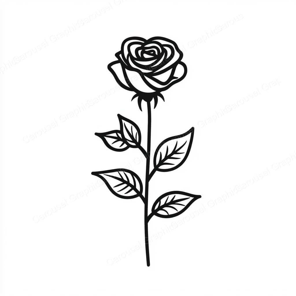 Rose Vector Graphic preview