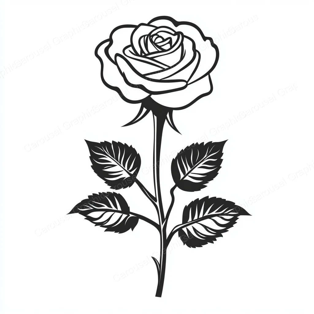 Rose Vector Graphic preview