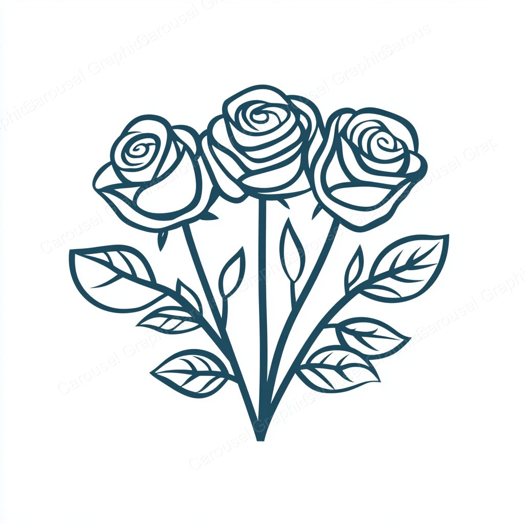 Rose Vector Graphic preview
