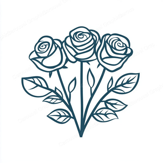 Rose Vector Graphic preview