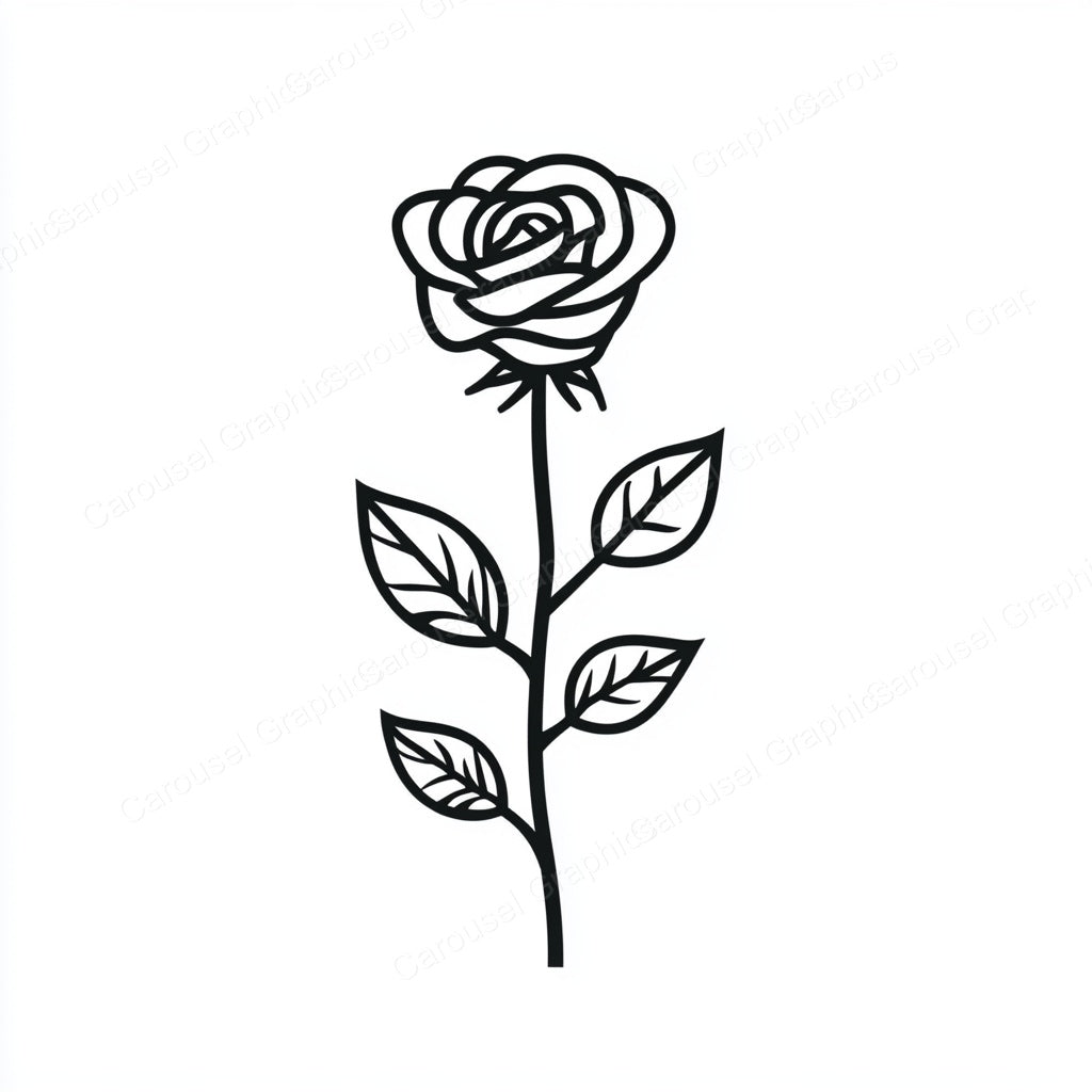 Rose Vector Graphic preview