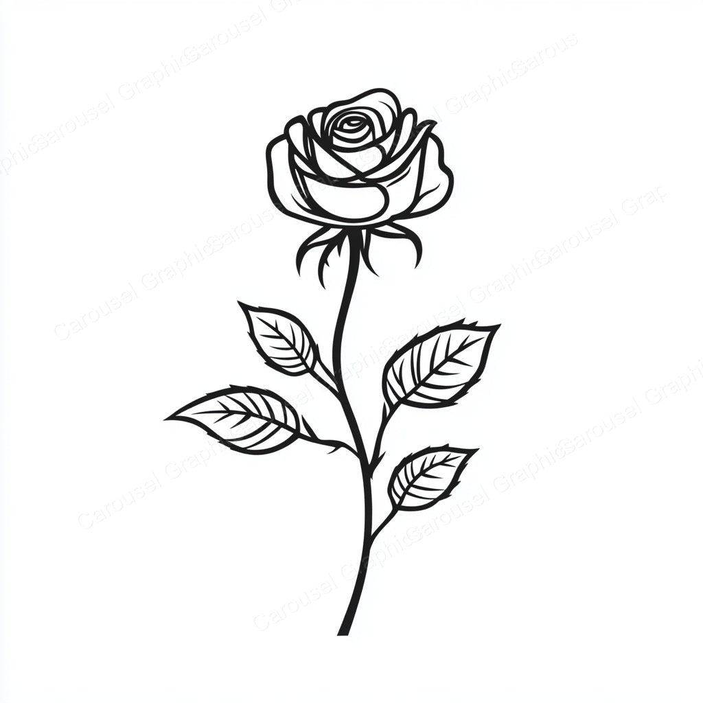 Rose Vector Graphic preview
