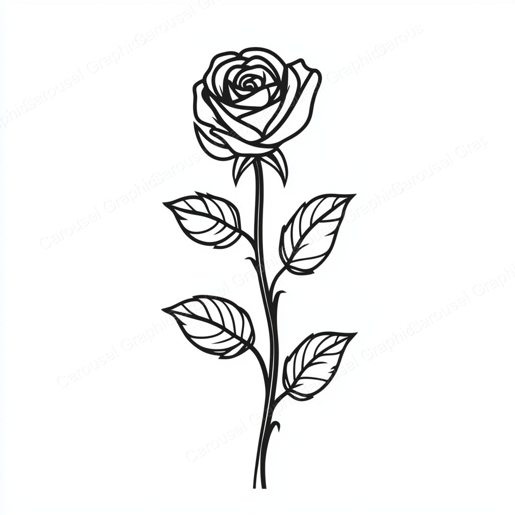 Rose Vector Graphic preview
