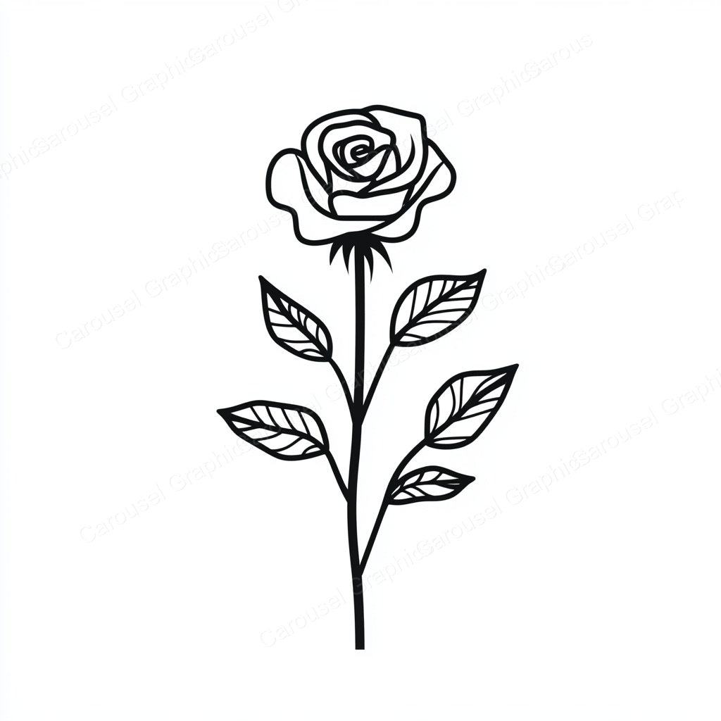 Rose Vector Graphic preview
