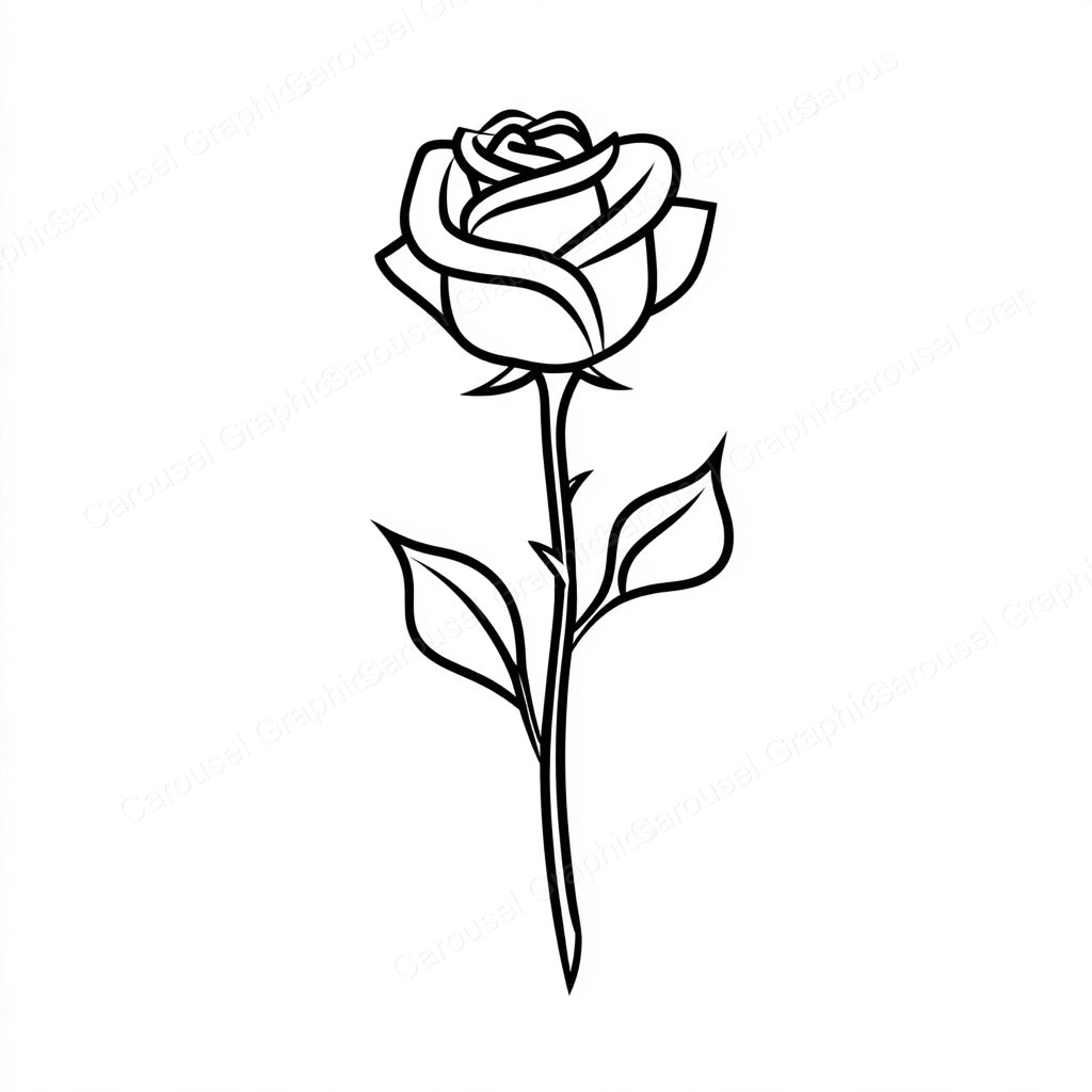 Rose Vector Graphic preview