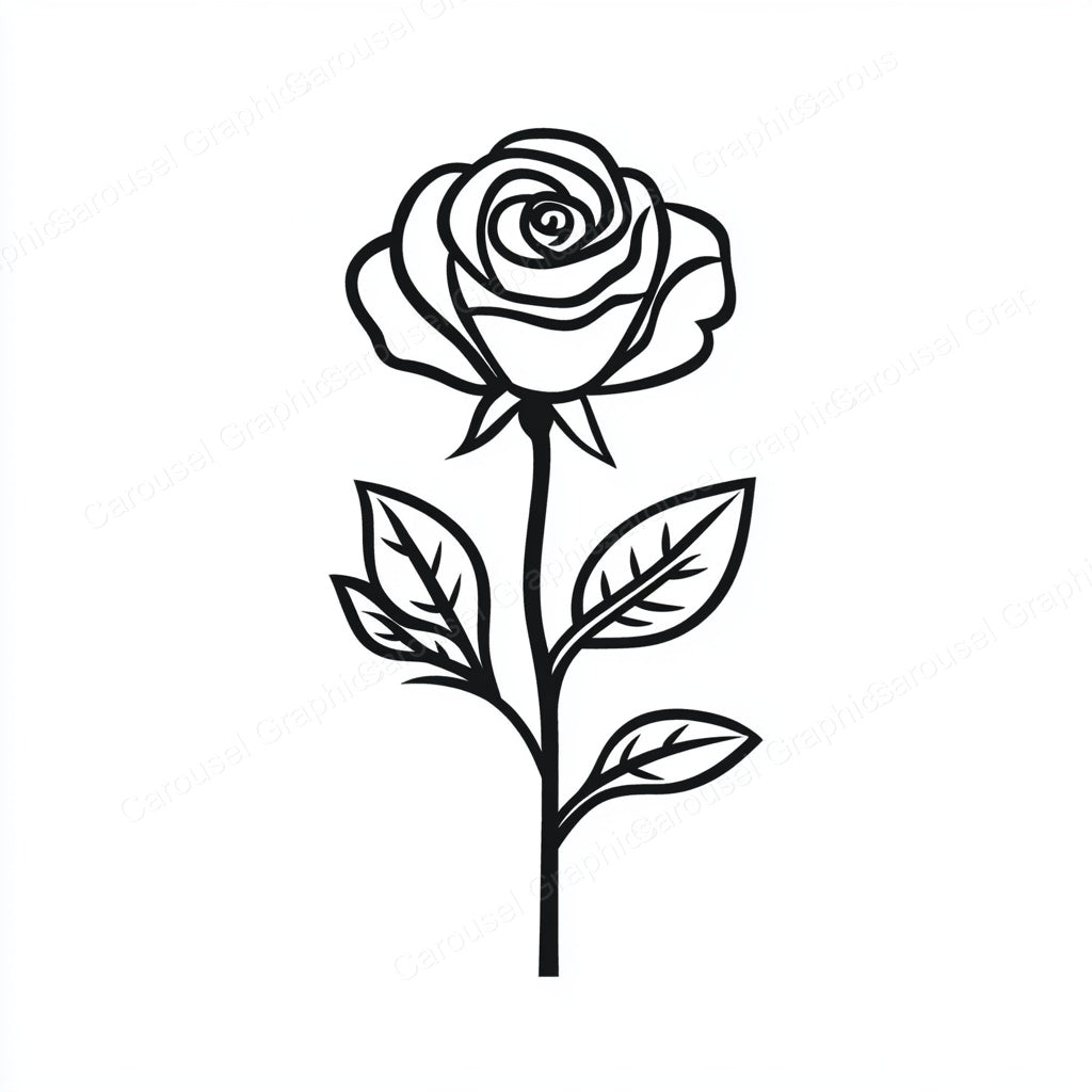 Rose Vector Graphic preview