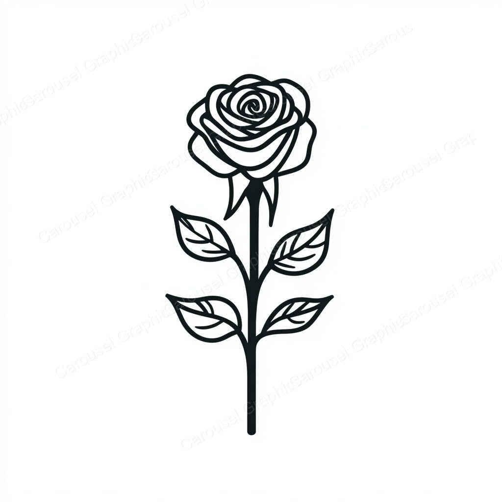 Rose Vector Graphic preview