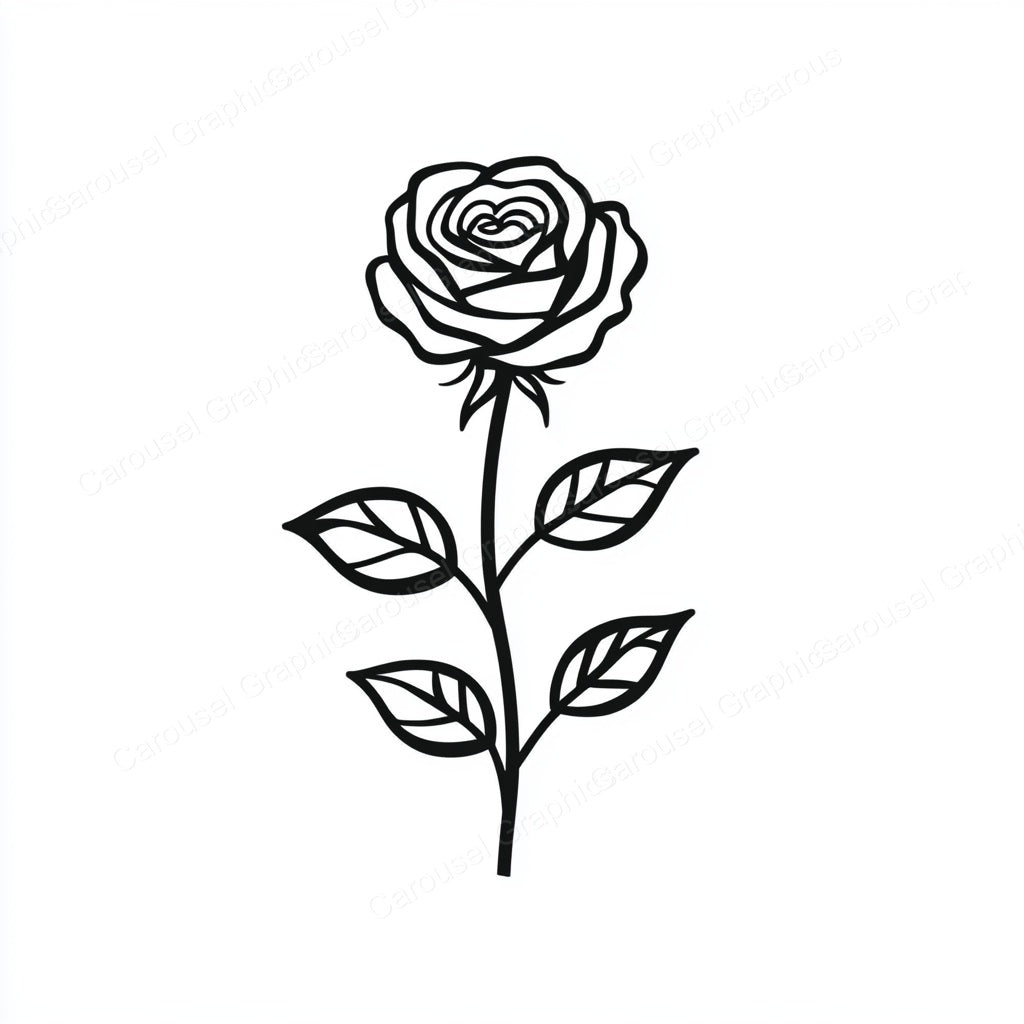 Rose Vector Graphic preview