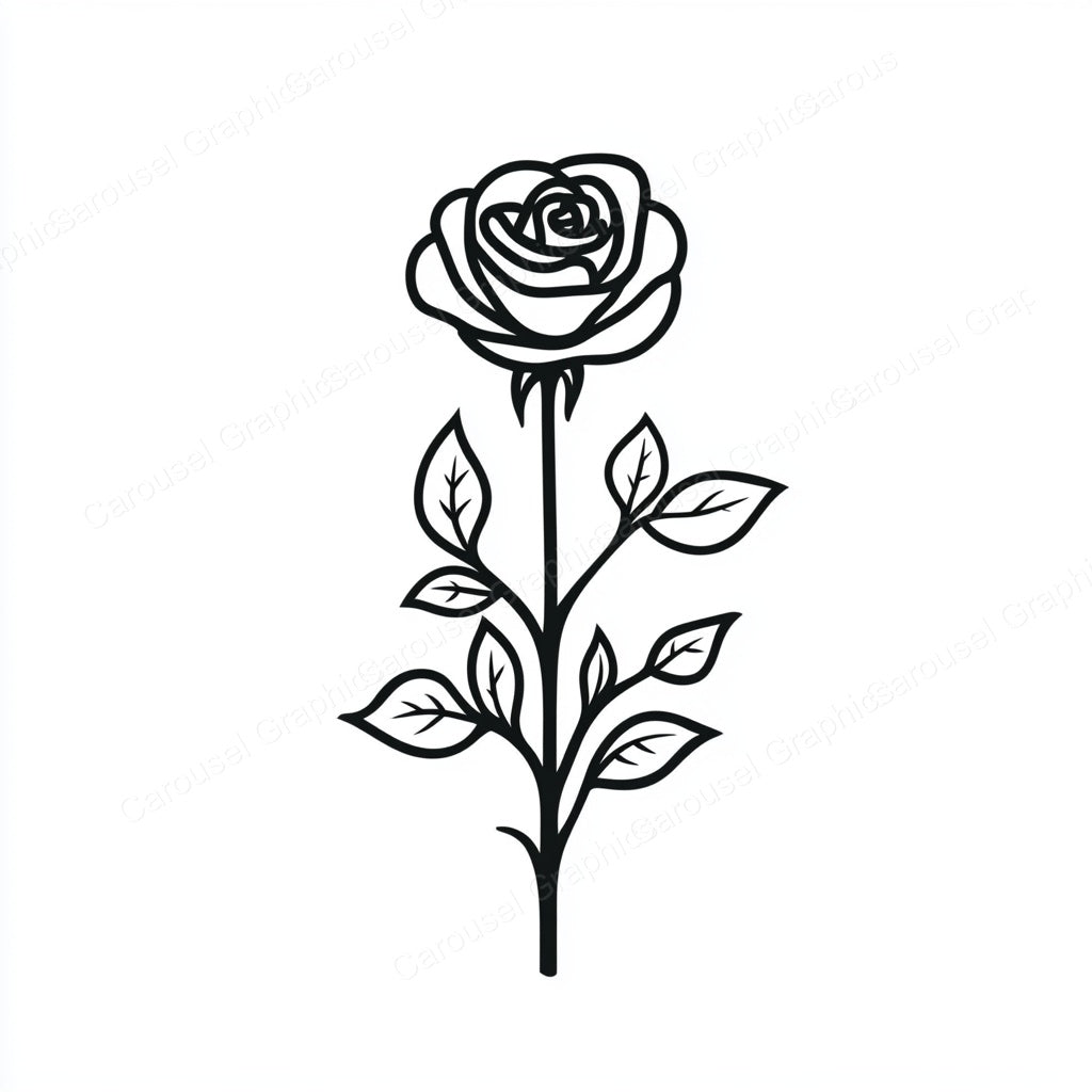 Rose Vector Graphic preview