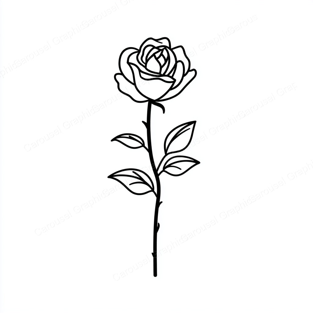 Rose Vector Graphic preview