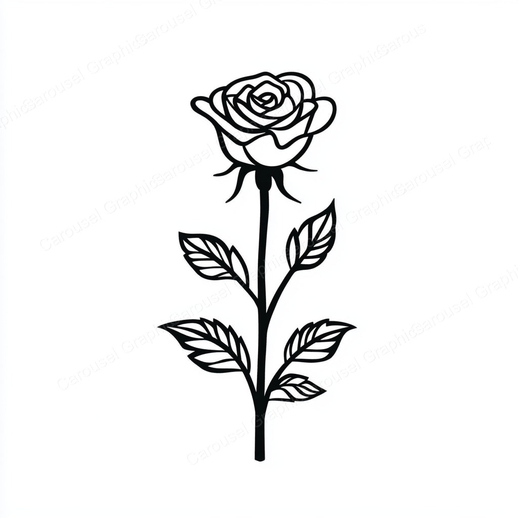 Rose Vector Graphic preview