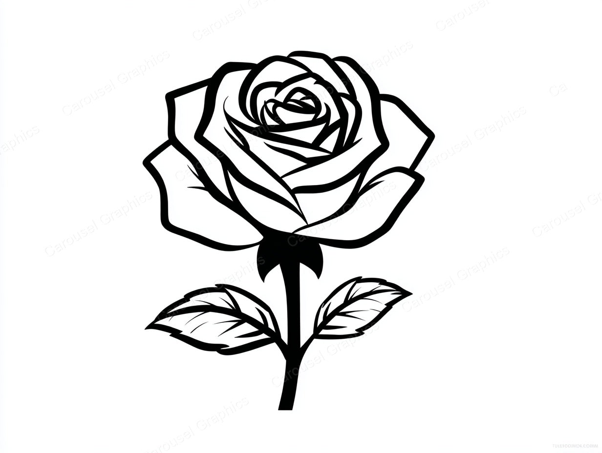 Rose Vector Graphic preview