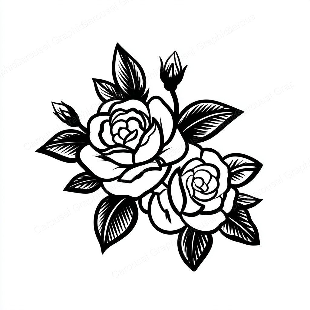 Rose Vector Graphic preview