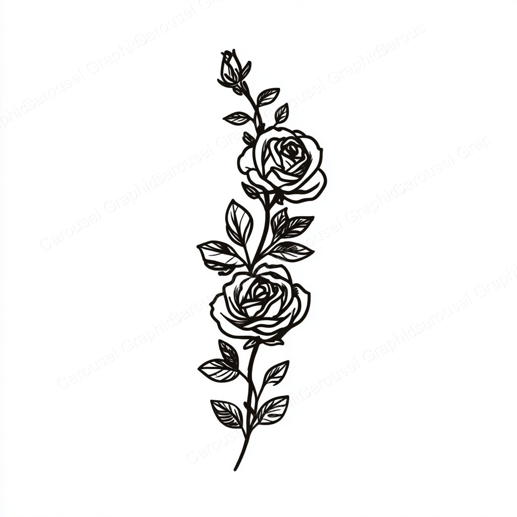 Rose Vector Graphic preview