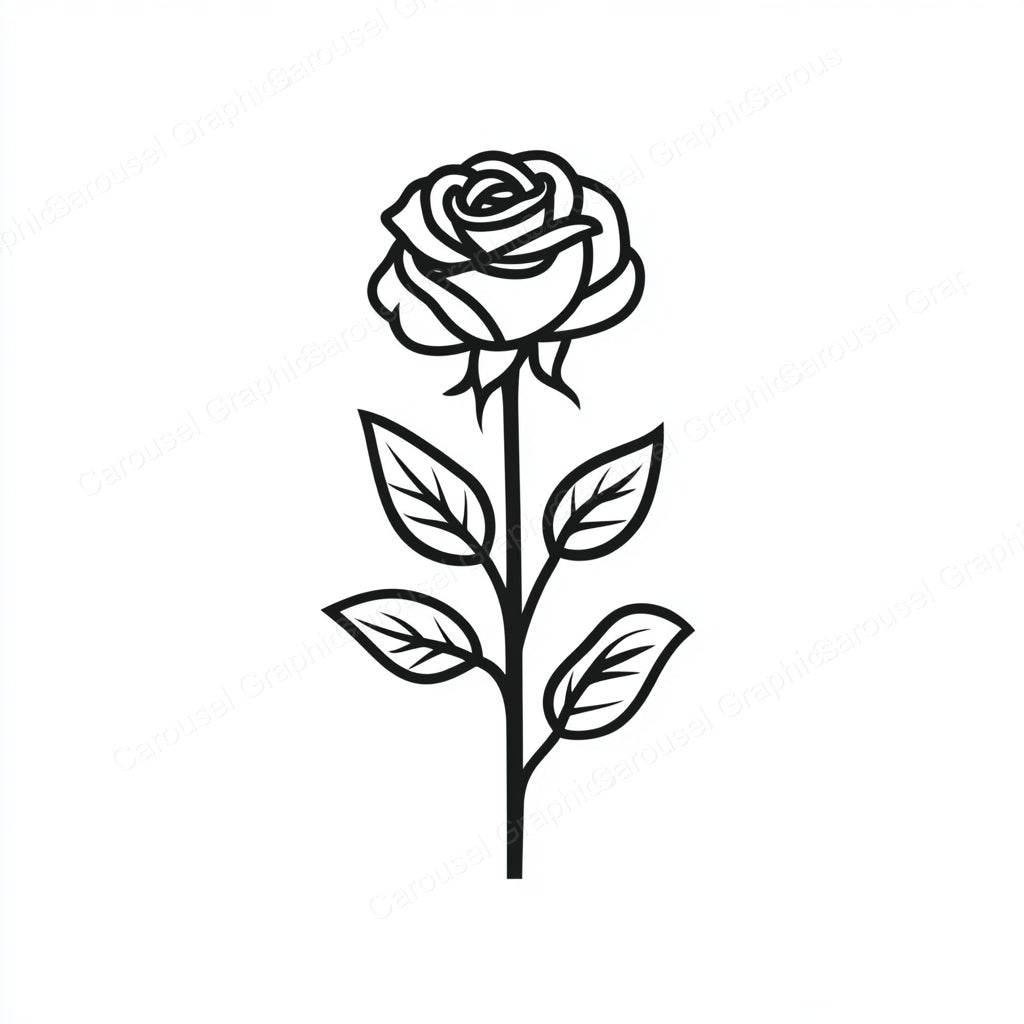 Rose Vector Graphic preview