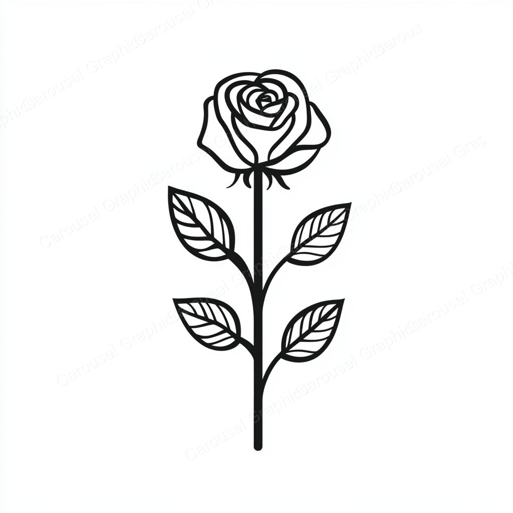 Rose Vector Graphic preview